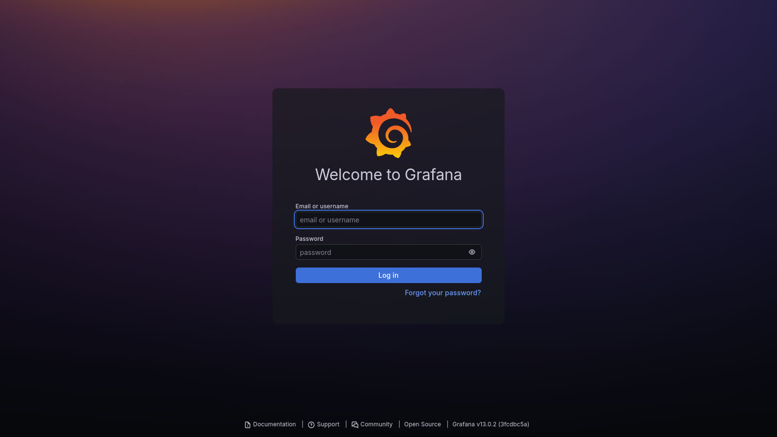 Grafana Login